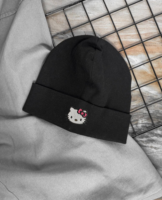 کلاه بافت  Kitty – مشکی
